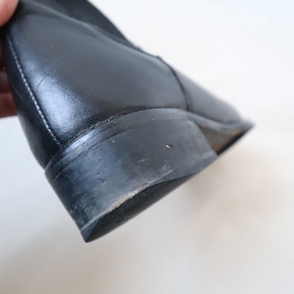 Vero Cuoio Black Leather Riding Boots, Size 5 - Picture 12 of 16